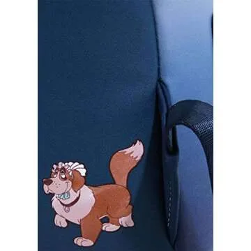 Loungefly Disney Peter Pan Second Star Glow Womens Double Strap Shoulder Bag Purse