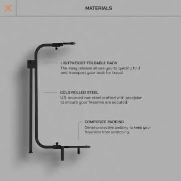 Portable Gun Rack for 6 Rifles - Lightweight & Durable