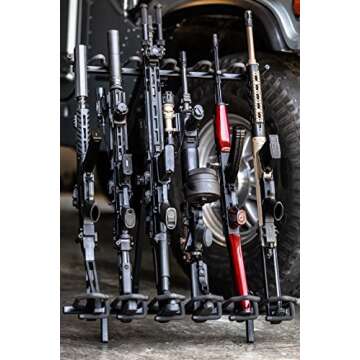 Portable Gun Rack for 6 Rifles - Lightweight & Durable
