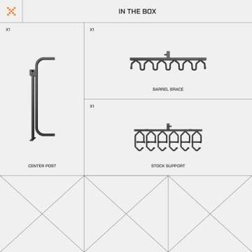 Portable Gun Rack for 6 Rifles - Lightweight & Durable