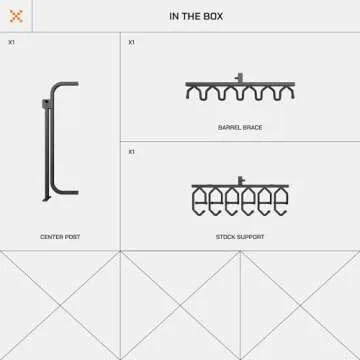 Portable Gun Rack for 6 Rifles - Lightweight & Durable