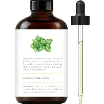 Peppermint Essential Oil 4 Fl Oz - 100% Natural Aromatherapy