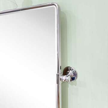 TEHOME Pivot Rectangle Bathroom Mirror | Stylish & Durable