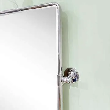 TEHOME Pivot Rectangle Bathroom Mirror | Stylish & Durable
