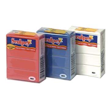 Polyform Sculpey III Polymer Oven-Bake Clay, White, Non Toxic, 2 oz. bar, Great for modeling, sculpting, holiday, DIY, mixed media and school projects.Great for kids & beginners!