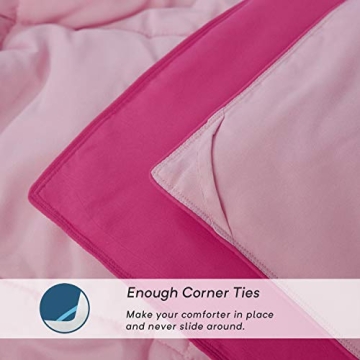 EvJk Pink Down Alternative Comforter Queen Size