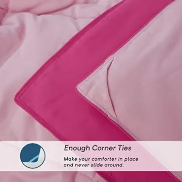 EvJk Pink Down Alternative Comforter Queen Size