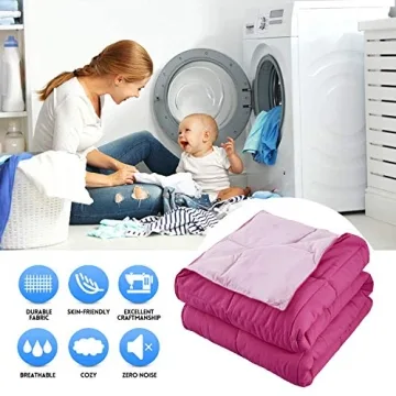 EvJk Pink Down Alternative Comforter Queen Size