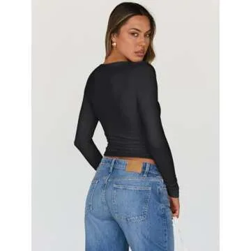 Trendy Queen Women's Long Sleeve Top for Stylish Outings
