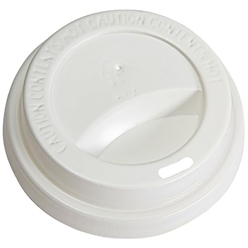 Juvale 50 Pack Disposable 8 oz Coffee Cups with Lids