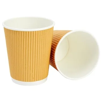 Juvale 50 Pack Disposable 8 oz Coffee Cups with Lids