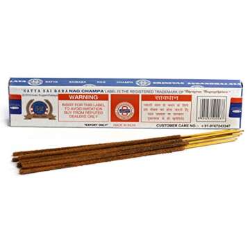 3 Packs Origional Satya Sai Baba Nag Champa Incense Sticks Joss Insence - Insense 15g Box NagChampa Agarbatti