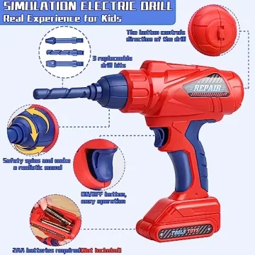 MAGIC4U 49PCS Kids Tool Set for Creative Play