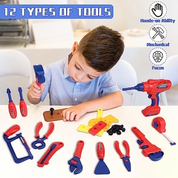MAGIC4U 49PCS Kids Tool Set for Creative Play