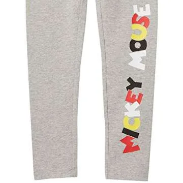 Amazon Essentials Disney | Marvel | Star Wars | Frozen | Princess Girls' Leggings, Pack of 3, Mickey Classic, Small