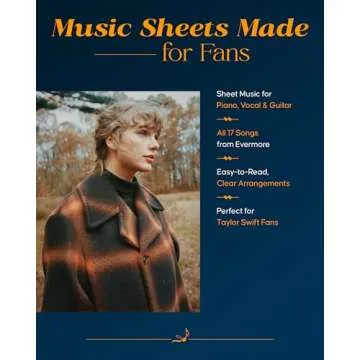 Taylor Swift - Evermore Piano/Vocal/Guitar Songbook - Vocal, Guitar, and Piano Sheet Music for Begin...