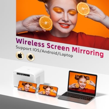 X7 Mini Projector 20000lm 4K WiFi Bluetooth Native 1080P