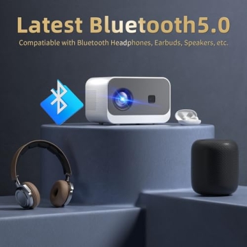 X7 Mini Projector 20000lm 4K WiFi Bluetooth Native 1080P