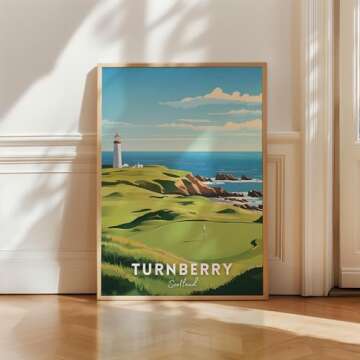 Golf Course Premium Giclee Fine Art Prints - Augusta, Pebble Beach, Pinehurst, Golf Course Posters, Golf Wall Art, Aesthetic Poster for Home Office Decor, Ready to Frame