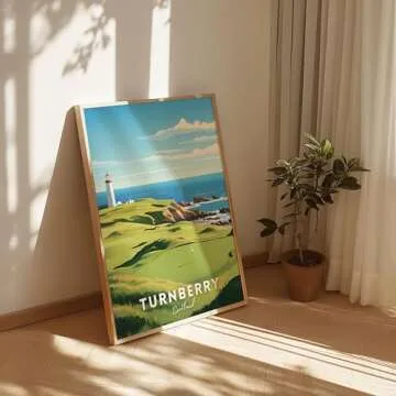 Golf Course Premium Giclee Fine Art Prints - Augusta, Pebble Beach, Pinehurst, Golf Course Posters, Golf Wall Art, Aesthetic Poster for Home Office Decor, Ready to Frame