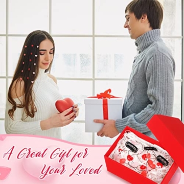 6 Pcs Valentine's Day Heart Hair Clip for Women Acrylic Heart Bead Streamline Invisible Hair Extensions Heart Hair Accessories DIY Cute Hair Side Comb for Girls, Light Pink, Rose Red, Bright Red