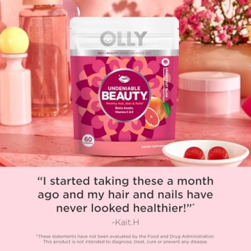 OLLY Undeniable Beauty Gummies for Hair Skin Nails