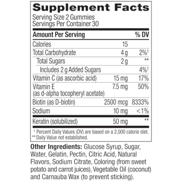 OLLY Undeniable Beauty Gummies for Hair Skin Nails