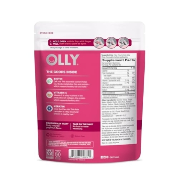 OLLY Undeniable Beauty Gummies for Hair Skin Nails