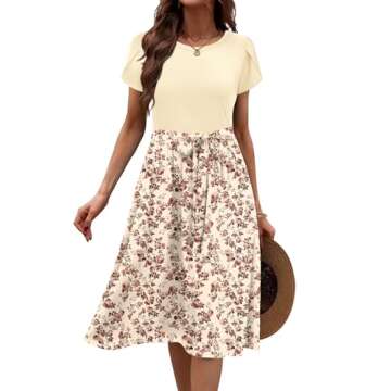 Stylish Zeagoo Midi Dress for Women - Summer Comfort
