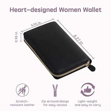 Stylish All-in-One Cash Envelope Wallet with Budget Sheets