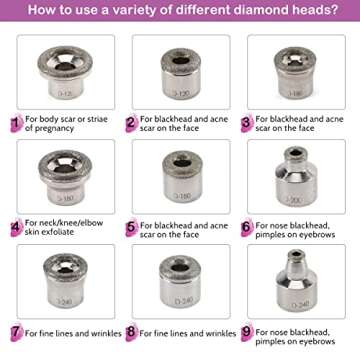 Diamond Microdermabrasion Machine, Yofuly 65-68cmHg Suction Power Professional Dermabrasion, Home Use Facial Skin Care Equipment