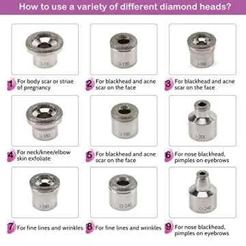 Diamond Microdermabrasion Machine, Yofuly 65-68cmHg Suction Power Professional Dermabrasion, Home Use Facial Skin Care Equipment