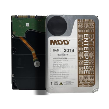MDD MAXDIGITALDATA 20TB 7200RPM SAS Enterprise Hard Drive