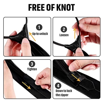 Stylish SATINIOR Adjustable Zipper Ties for Boys