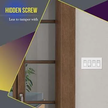 ENERLITES Screwless Wall Plates - Child Safe & Durable Cover