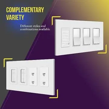 ENERLITES Screwless Wall Plates - Child Safe & Durable Cover
