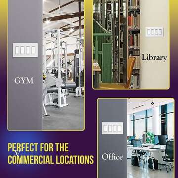 ENERLITES Screwless Wall Plates - Child Safe & Durable Cover