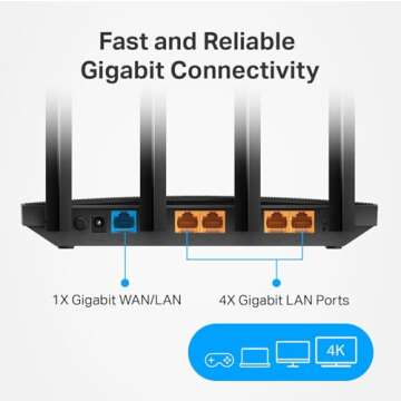 TP-Link AC1200 Gigabit Router for High-Speed Internet