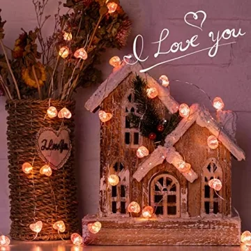 Valentine’s Day Fairy String Lights with Remote Control and Timer