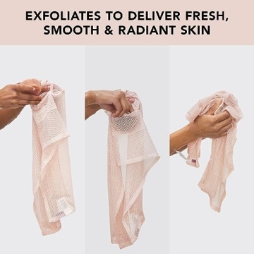 Kitsch Exfoliating Washcloth with Soap Pocket Eco-Friendly