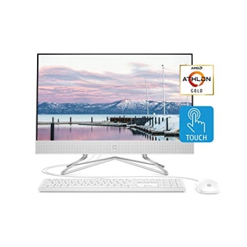 HP 24-inch All-in-One Touchscreen Desktop Computer, AMD Athlon Gold 3150U Processor, 8 GB RAM, 512 G...
