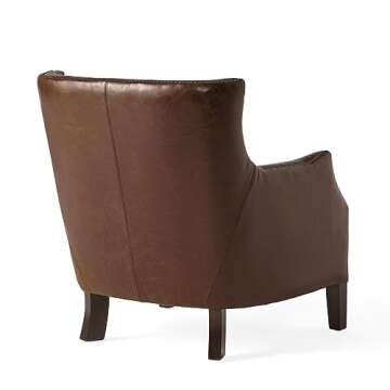 Christopher Knight Home Njord Leather Single Sofa, Vintage Light Brown