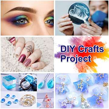 CHANGTIKEJI Mica Powder Set with 100 Vibrant Colors