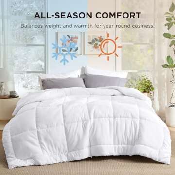 Bedsure Comforters Queen Size - Cozy Duvet Insert Essentials