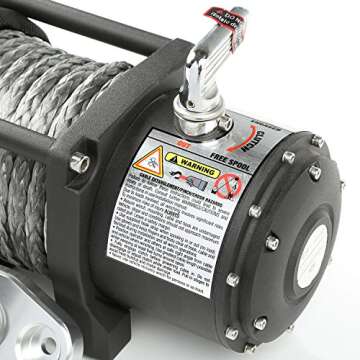 Rugged Ridge Winch 10,500 lbs Synthetic Rope Power