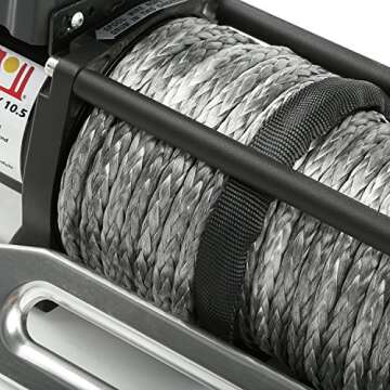 Rugged Ridge Winch 10,500 lbs Synthetic Rope Power