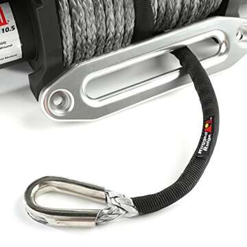 Rugged Ridge Winch 10,500 lbs Synthetic Rope Power