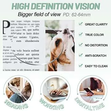 MARE AZZURO Oversized Reading Glasses 1.0 Women Stylish Readers 0 0.50 0.75 1.00 1.25 1.50 1.75 2.00 2.25 2.50 2.75 3.00 3.50 4.00 5.00 6.00 (Blue, 1.0x)