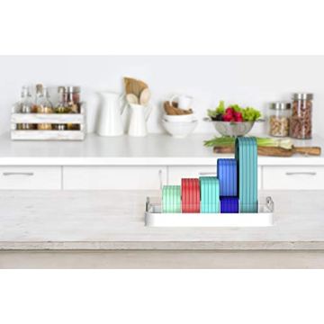 EVERIE Food Container Lid Organizer for Tupperware Lids