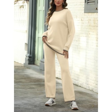 LILLUSORY Comfortable 2 Piece Knit Lounge Set for Women